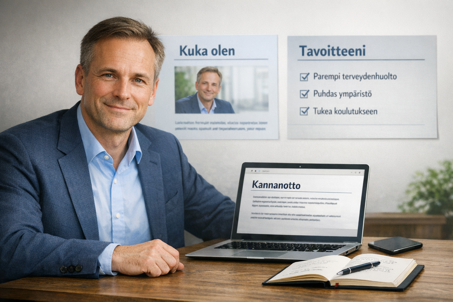 Mitä sisältöjä poliitikon sivuille kannattaa lisätä