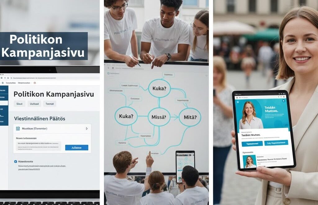 Miten rakennan poliitikon kampanjasivun WordPressillä?